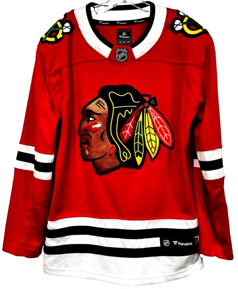 Nwot Chicago Blackhawks Hockey Nhl Jersey Fanatics Red Multicolor Mens