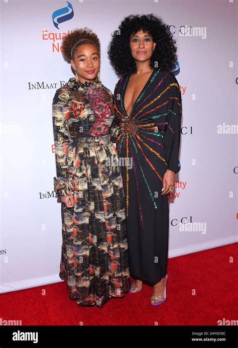 Amandla Stenberg And Tracee Ellis Ross Attending The Th Annual Make