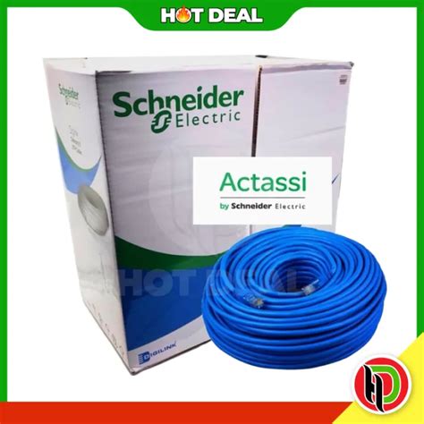 Hotdeal Schneider Actassi Cat6 Utp Cable 305m Blue Schneider Cat6 Lan Cable Schneider