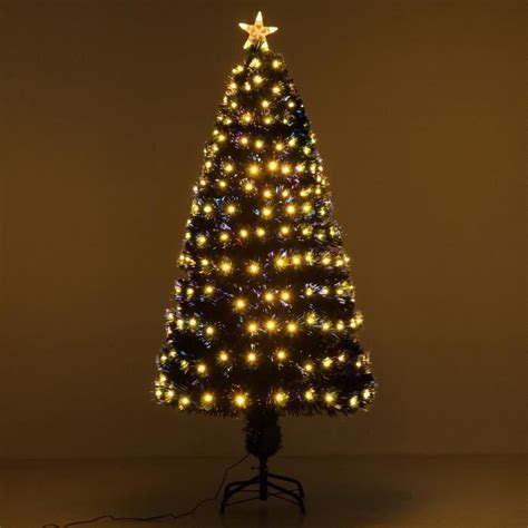 Sapin De No L Artificiel Lumineux Fibre Optique Led X Blanc Chaud