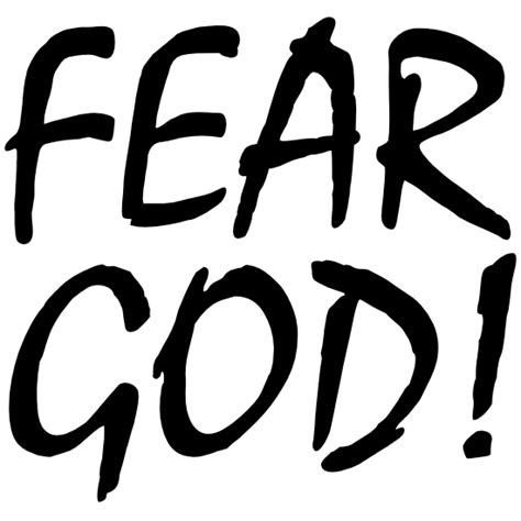 Fear God Sticker