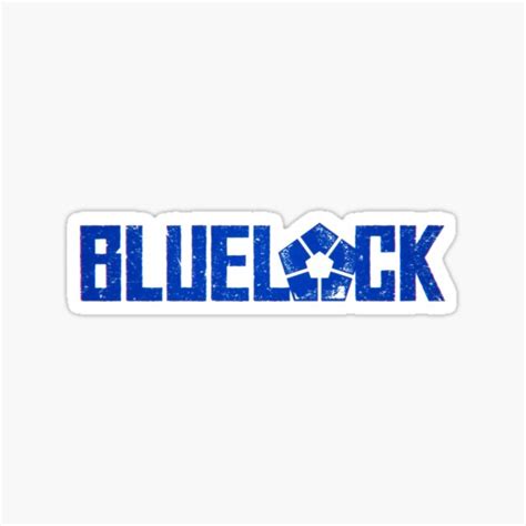 Blue Lock Logo Sticker For Sale By Liveyourstyle Redbubble