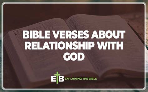 30 Bible Verses About Relationship With God Explaining The Bible