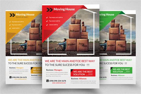 Moving House Service Flyer By Designhub Thehungryjpeg