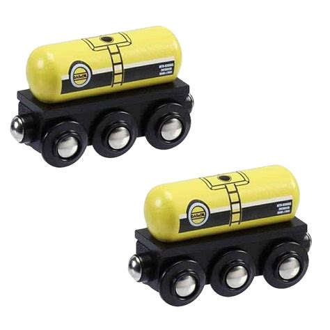 Gas And Oil Tanker Pack Of 2 For Wooden Railway Train Set 50805 Brio