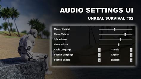 Unreal Survival Audio Settings Ui Youtube