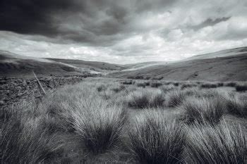 Yorkshire Dales Landscape Print Black And White