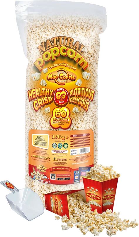 Popcorn Bulk Bundle Kg Plain Natural Naked Unflavoured Popcorn