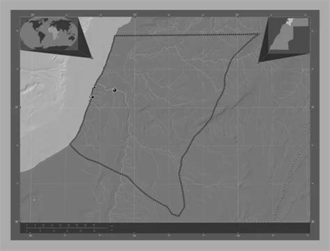 Laayoune Sakia El Hamra provincia del Sáhara Occidental Mapa de