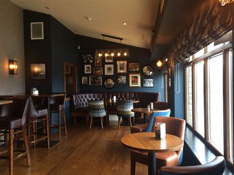 Pub Decor with Antique Blue Walls