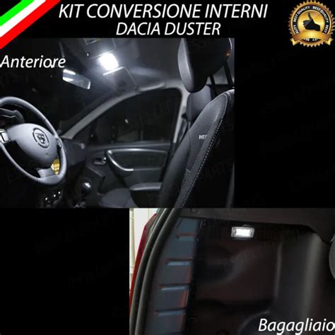 Kit Full Led Interni Dacia Duster Restyling Plafoniera Anteriore Luce