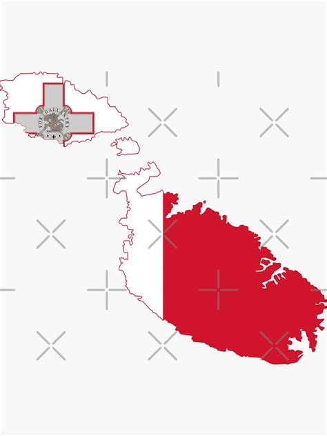 Malta Flag Map Sticker By Limitlezz Redbubble