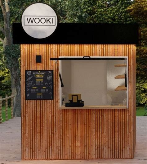High Quality Wooden Snack Stall Street Food Booth