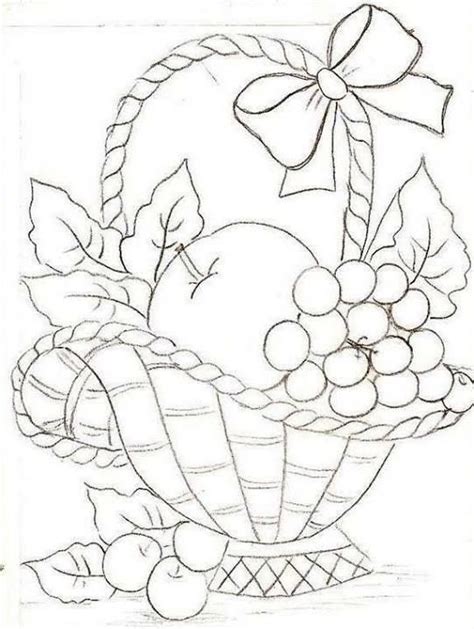 Pin By Luisa Romero On Pintura En Tela Basket Drawing Flower Art