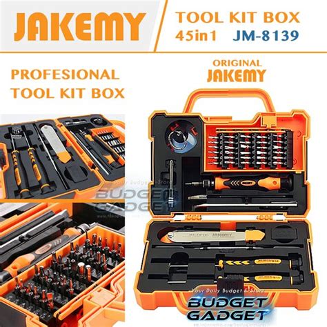 Jual Obeng Set Jakemy 45 In 1 Precision Screwdriver Repair Tool Box Kit