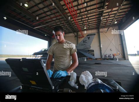 Us Air Force Airman 1st Class Shane Dietrich A Crew Chief With The