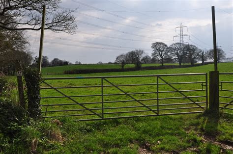 East Devon Grassy Field Gate Lewis Clarke Cc By Sa