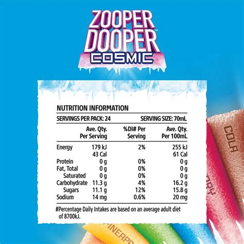 Zooper Dooper 8 Cosmic Flavours 24 Pack Woolworths