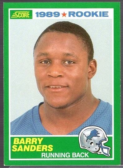 Lot Detail 1989 Score Ftbl 257 Barry Sanders RC