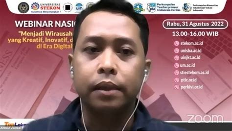 WEBINAR NASIONAL Menjadi Wirausaha Muda Yang Kreatif Inovatif Dan