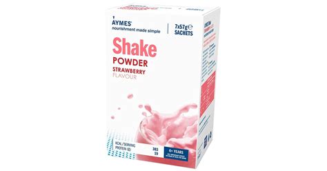 Aymes Nutritional Milkshake Strawberry Flavour Sachet 57g Pack Of 7