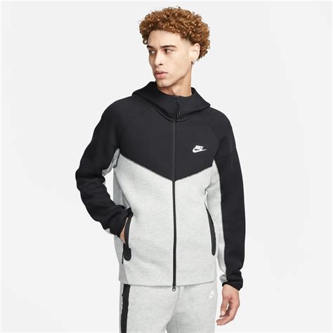 Veste Surv Tement Nike Techfleece Noir Gris Sur Foot Fr