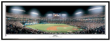 Florida Marlins 1997 World Series Game 7 Framed Panoramic