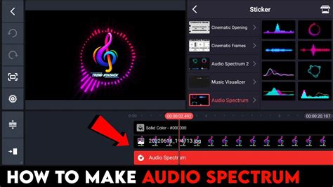 How To Make Audio Spectrum In Kinemaster How To Do Audio Spectrum In