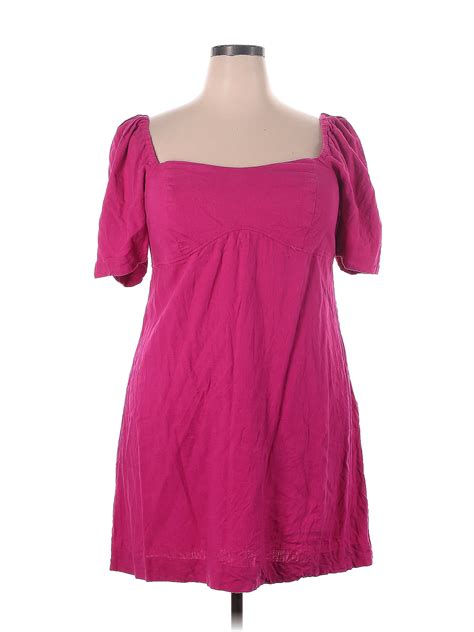 A New Day Pink Casual Dress Size Xxl 40 Off Thredup