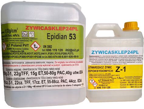 ŻYWICA EPOKSYDOWA EPIDIAN 53 500g ut Z 1 50g k 0 25 Cena Opinie