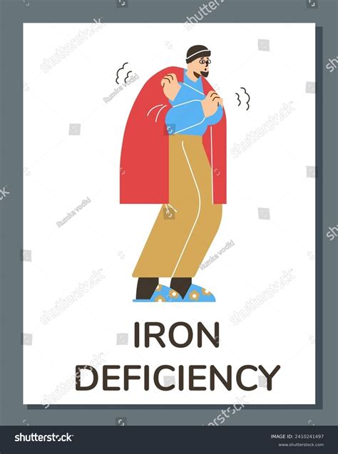 Iron Deficiency Anemia Diagnosis Symptom Medical Stock Vector Royalty Free 2410241497