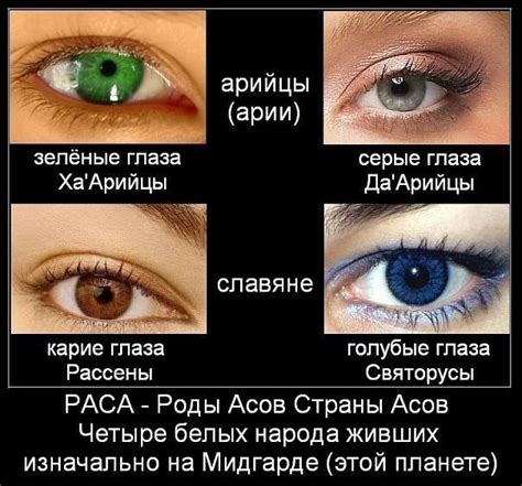 RASA. The Peoples of the Slavic - Aryans (The color of the Iris of the ...
