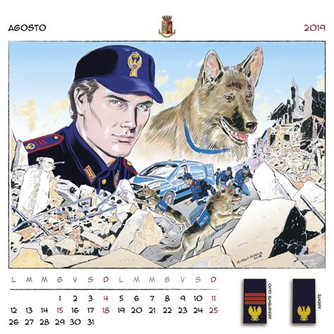 Galleria Fotografica Del Calendario Della Polizia Di Stato 2019