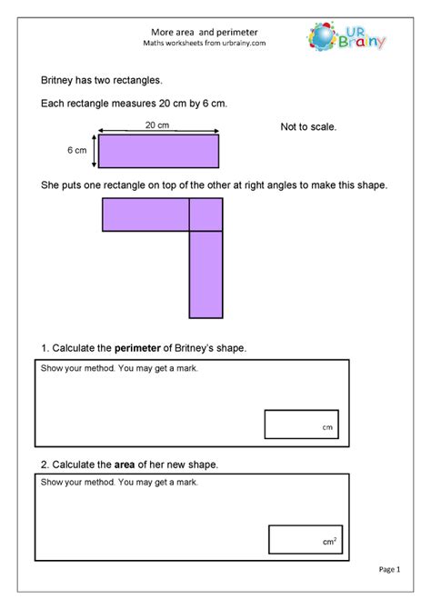 More Area And Perimeter Reasoning Measurement Maths Worksheets For Ks2 Maths Sats Booster By