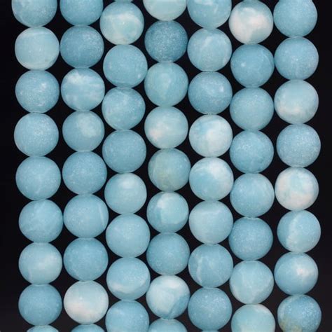 8mm Larimar Quartz Gemstone Grade AAA Sky Blue Round Loose Etsy