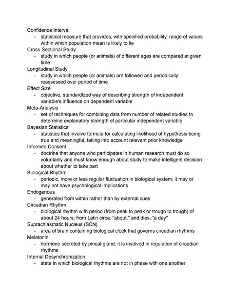 Aaaaa Psychology Definitions And Notes Taken Directly From