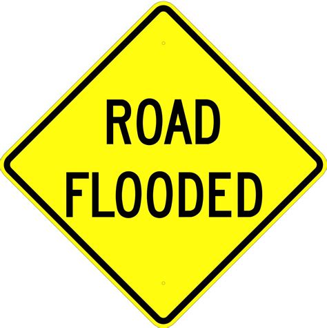 Road Flooded Sign (W18-2) | Cheap Street Signs