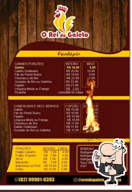 O Rei do Galeto Na Brasa restaurant Maceió Restaurant menu and reviews