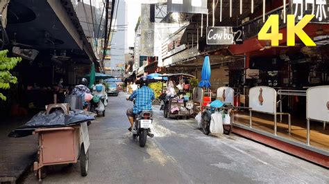 4K Walking Phrom Phong BTS Station Asok And Soi Cowboy Bangkok