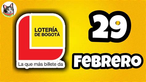 Resultado Loteria De Bogota Jueves Febrero De Youtube