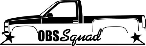 Obs Squad Truck Decal Sticker For Chevrolet Silverado C1500