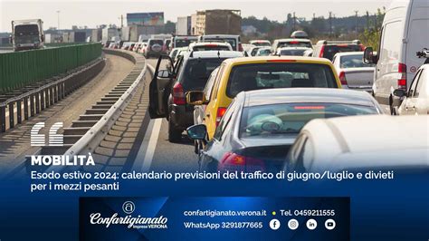 Mobilit Esodo Estivo Calendario Previsioni Del Traffico Di