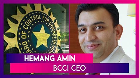 Hemang Amin Appointed Interim BCCI CEO, Replaces Rahul Johri | 📹 Watch ...