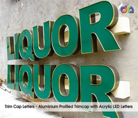 Aluminium Trim Cap Letter Signage Services At ₹ 400sq Ft Pattabiram