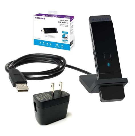 Netgear N Wi Fi Usb Adapter Wna With Wall Adapter Us Retail