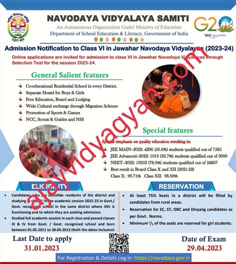 JNV 29 APRIL PAPER 2023 CLASS 6 Ajay Vidyagyan