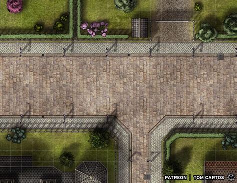 Upper Class Streets Battlemap 22x17 Battlemaps Fantasy Map