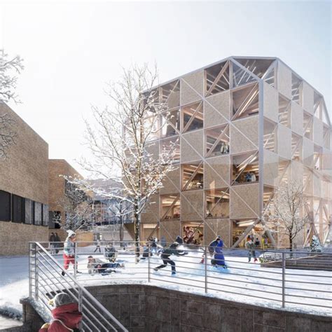 Big Designs All Wood Cubic Structure As Living Curriculum At Ku