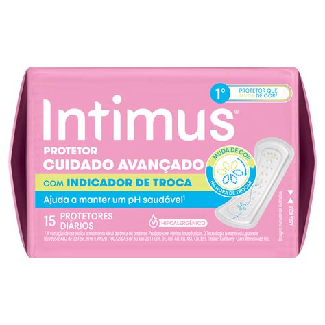 PROTETOR DIÁRIO SUAVE INTIMUS CUIDADO AVANÇADO PACOTE 15 UNIDADES