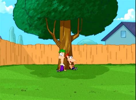 Phineas And Ferb Under The Tree Phineas And Ferb Cartoon Painting